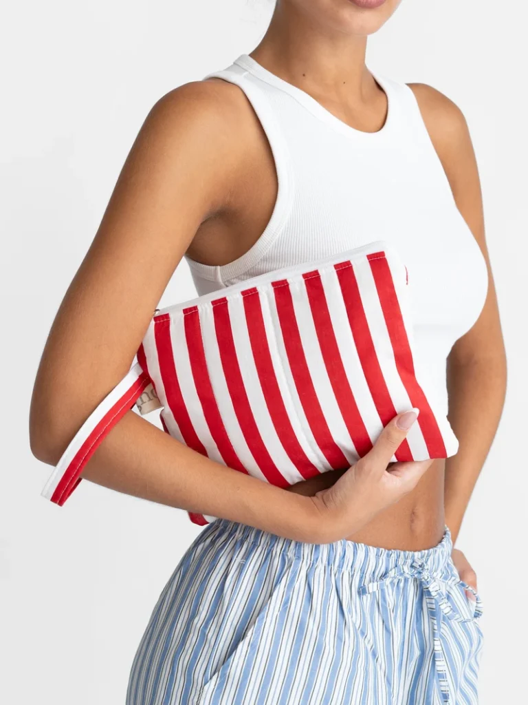 Stripped Cosmetic Bag