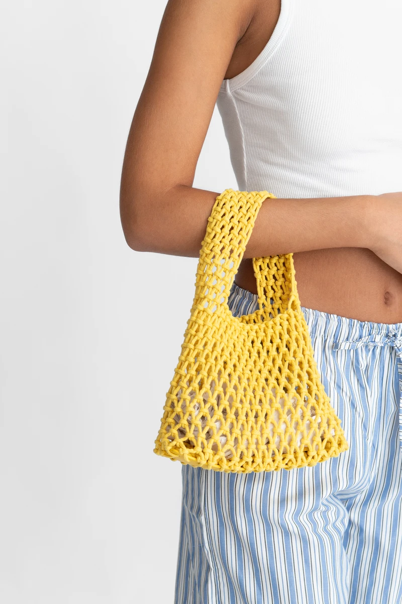 Mini Bag με αραιή πλέξη - Image 4
