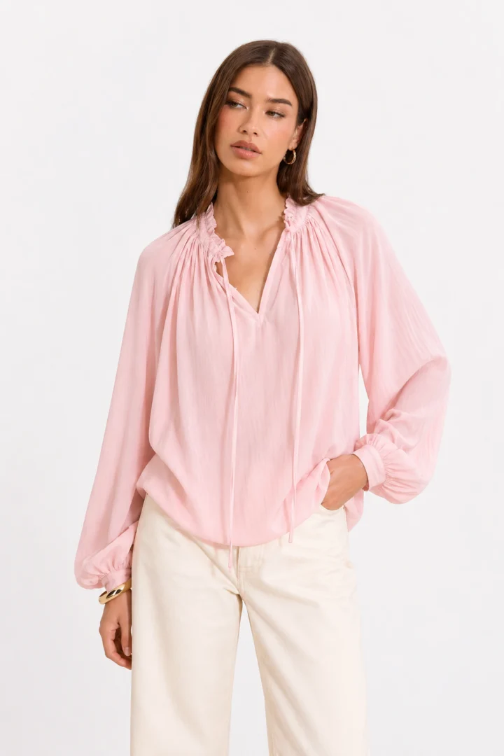 Πουκάμισο Relaxed Tie-Neck - Image 1