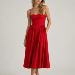 Midi Bustier Φόρεμα - Thumbnail Image 9