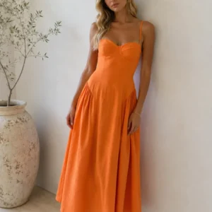 Midi Bustier Φόρεμα - Thumbnail Image 3