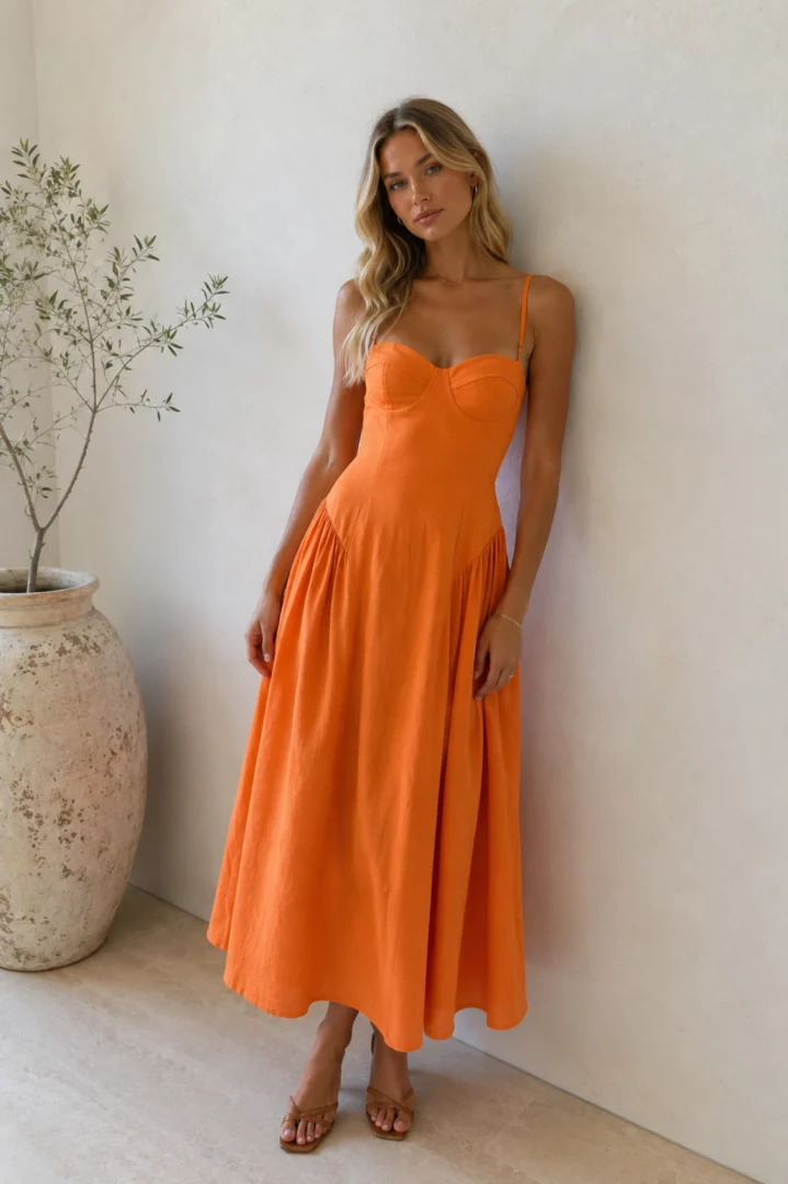 Midi Bustier Φόρεμα - Image 3