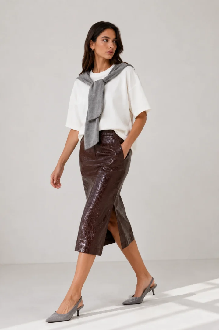 Oversized T-Shirt Δίχρωμο - Image 2