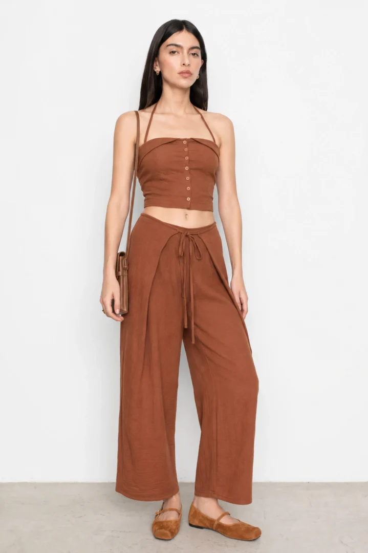 Σετ με Halter Crop Top - Image 8