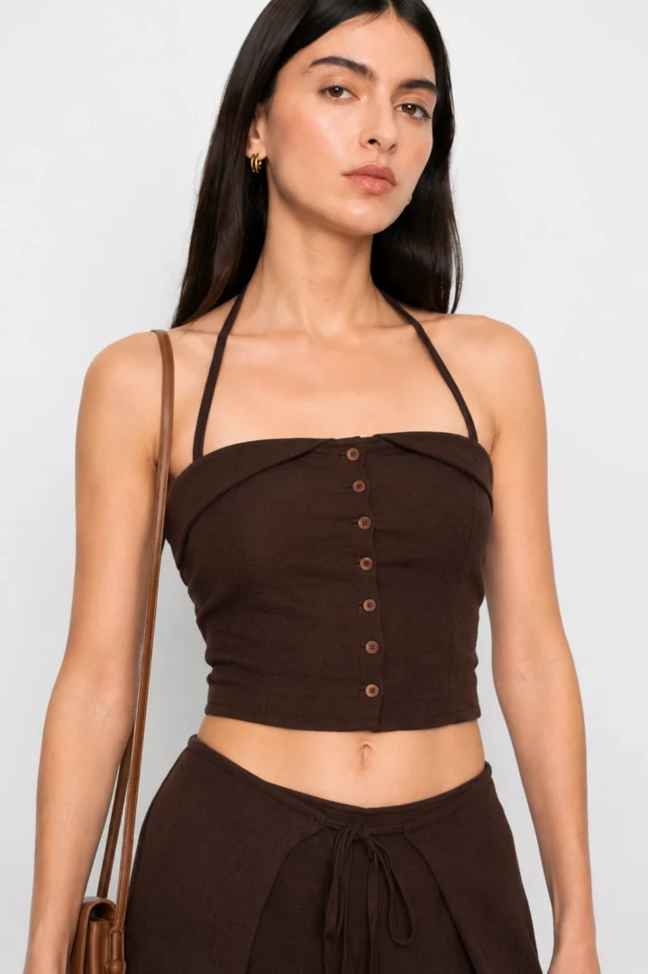 Σετ με Halter Crop Top - Image 5