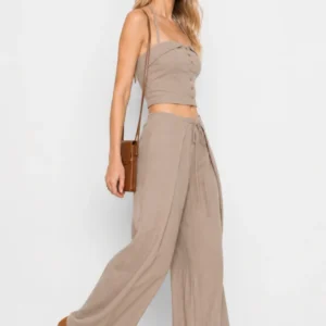 Σετ με Halter Crop Top - Thumbnail Image 2