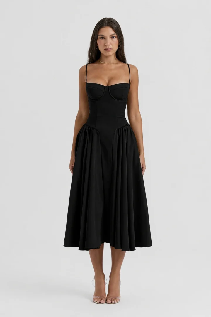 Midi Bustier Φόρεμα - Image 13