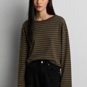 Ριγέ Μπλούζα Relaxed Fit - Thumbnail Image 8