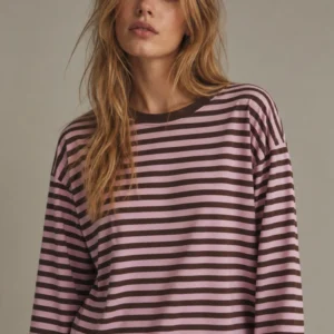 Ριγέ Μπλούζα Relaxed Fit - Thumbnail Image 6