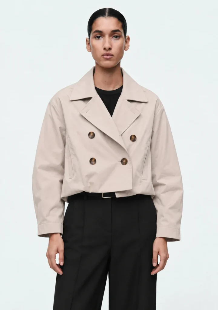 Cropped Trench Jacket
