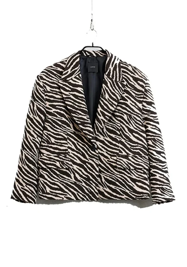 Lumina Zebra Print Boxy Jacket
