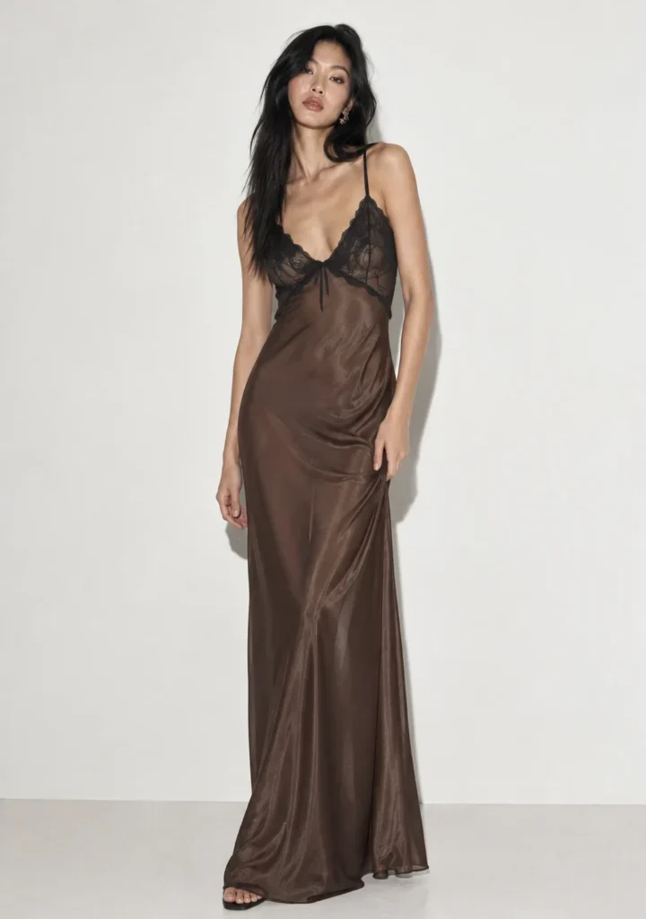 Satin Muse Maxi Φόρεμα