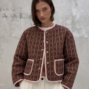 Vintage Quilted Jacket - Thumbnail Image 6