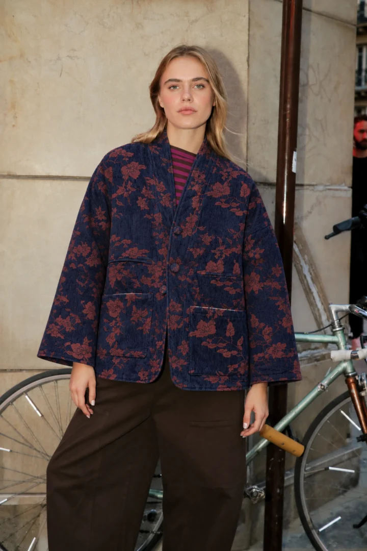 Cotton Jacket με Floral Σχέδια - Image 3