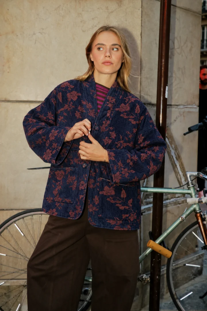 Cotton Jacket με Floral Σχέδια - Image 1