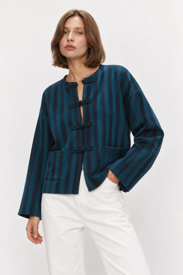 Striped Knit Ζακέτα - Image 1