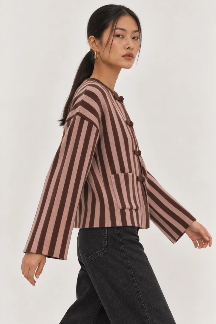 Striped Knit Ζακέτα - Image 3